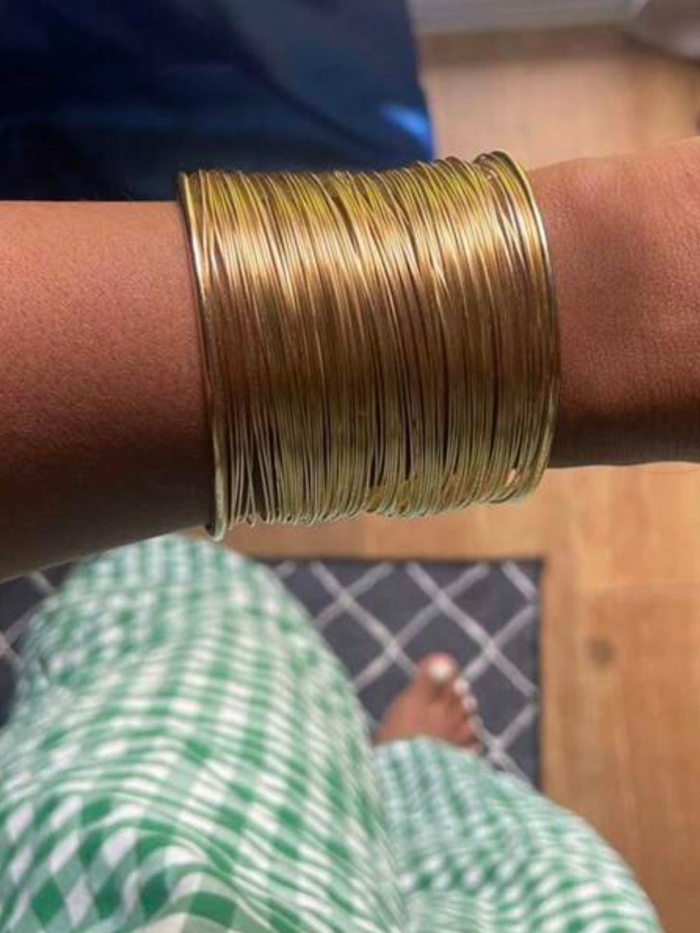 New Gold Multi-Wire Cuff Bracelet